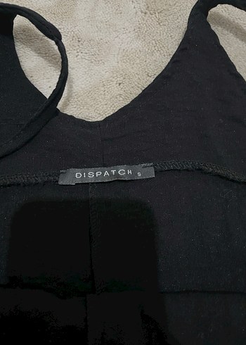 Siyah Kolsuz Keten Midi Tulum - Görsel 3