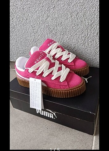 Fenty Puma Rihanna Süet Spor Ayakkabı Fuşya