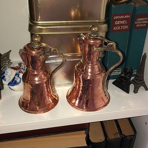 Bakır mini sürahi 2 adet
