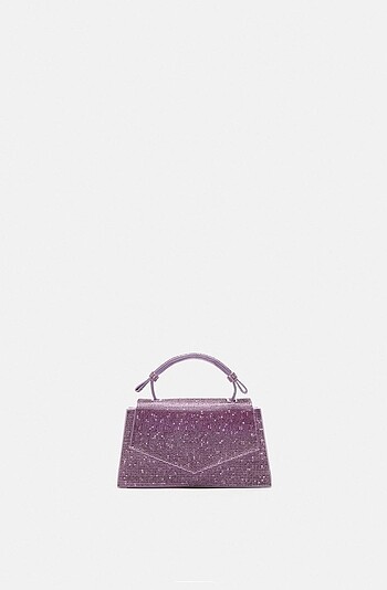 Zara mini parlak city çanta