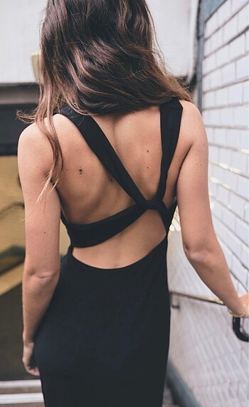 l Beden Zara midi elbise