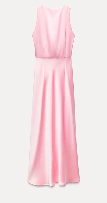 m Beden Zara Cut out detaylı midi elbise
