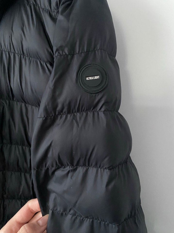 Siyah Fermuarlı Kadın Kışlık Mont - Görsel 5