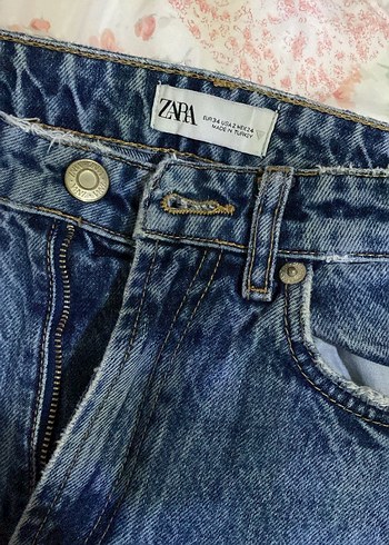 Mavi koyu mavi lacivert wide leg bol paça jean - Görsel 3