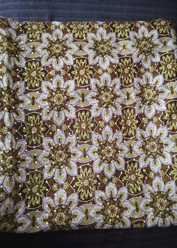  Beden Pullu çiçekli polyester çift en kumaş