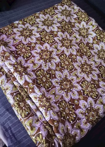 Diğer Pullu çiçekli polyester çift en kumaş