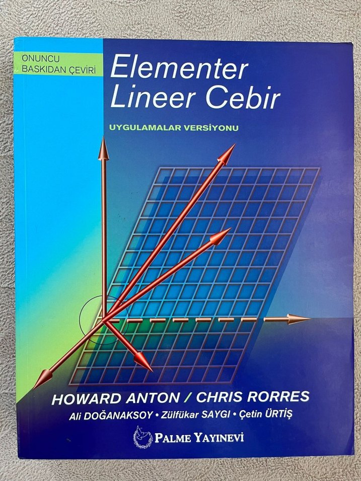 Elementer Lineer Cebir Uygulamalar Versiyonu Kitap - Görsel 2