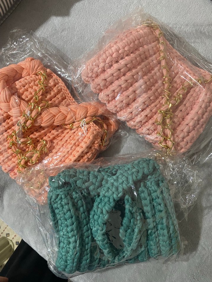 Bohem Örgü Kadın Çanta - Görsel 2