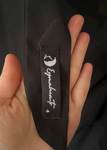 Kadın Siyah Gotik Drapeli Şal - Görsel 2