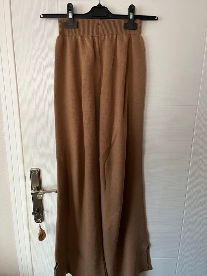 Kadın Kahverengi Uzun Kollu Salaş Sweatshirt - Görsel 2