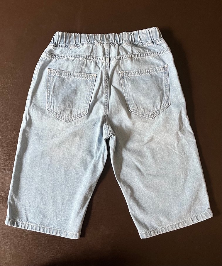 Erkek Çocuk  Rahat Kesim kot Şort etiket 10-11 yaş - Görsel 2