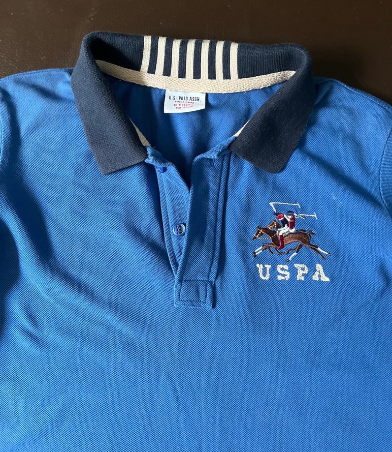 Mavi Uzun Kollu Polo Yaka Sweatshirt etiket 10-11 yaş - Görsel 2