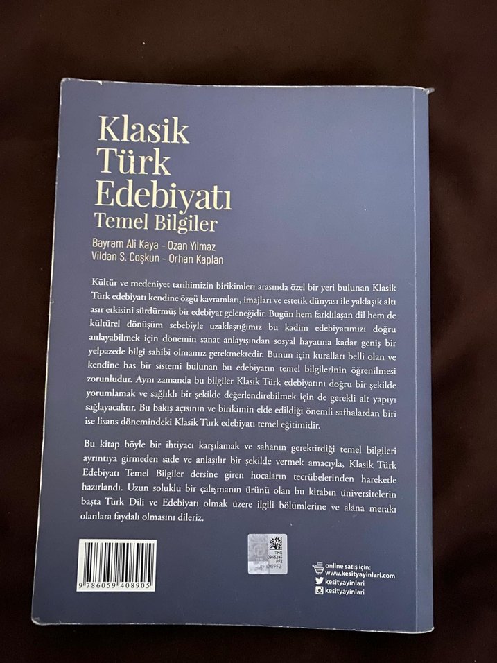 Klasik Türk Edebiyatı Temel Bilgiler Kitabı - Görsel 2