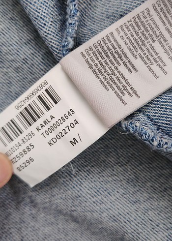 Mavi Kapüşonlu Düğmeli Mavi Denim Ceket