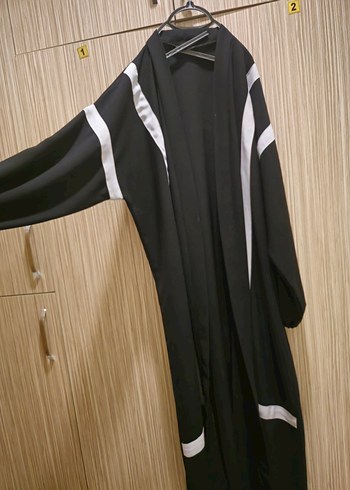 Mintaaise şeritli abaya - Görsel 3