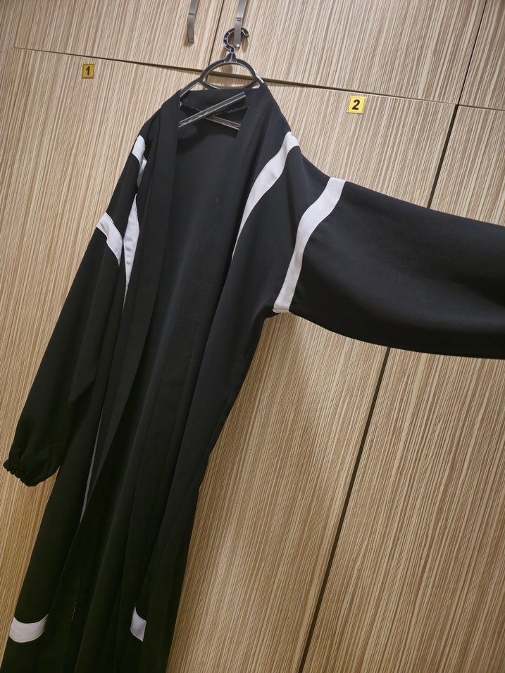 Mintaaise şeritli abaya - Görsel 2