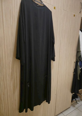 siyah fiyonklu abaya - Görsel 3