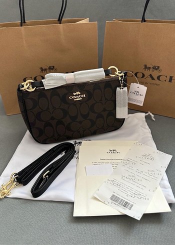 Beden Coach messico acı kahve Deri Çanta