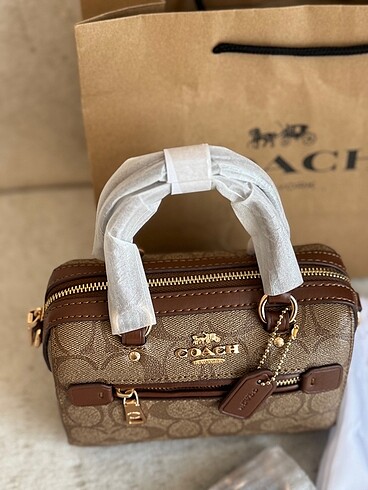 Beden Coach mini rowan crossbody taba hemen teslim orjinal