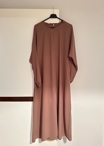 Kahverengi namaz elbisesi tesettür elbise