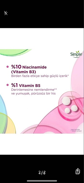 Beden Simple niacinamide serum