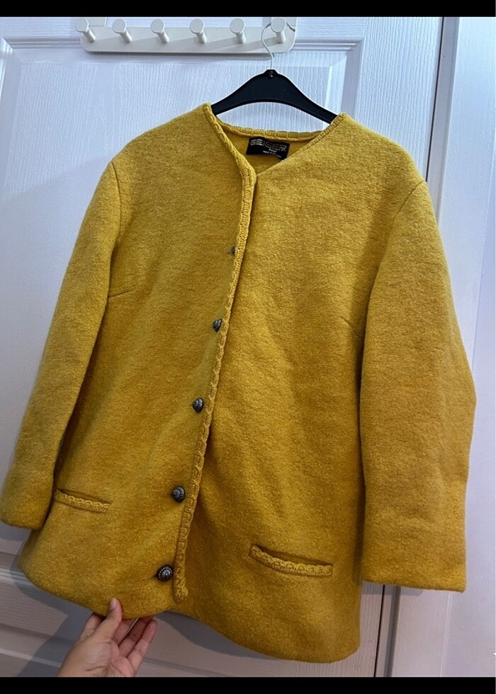 Kadın keçe mont ceket - Görsel 2