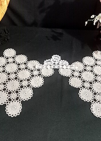 Elişi dantel örtü, yastık yüzü