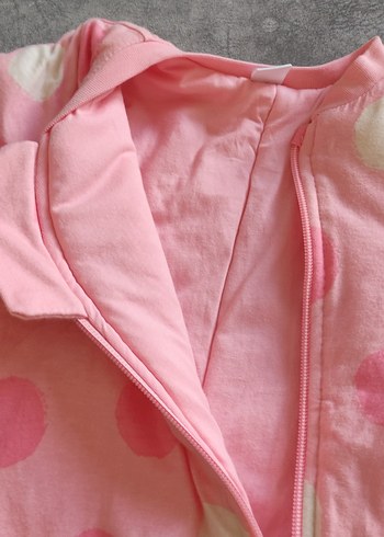 Pembe Puantiyeli Bebek Kız Tulumu - Görsel 6