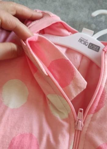 Pembe Puantiyeli Bebek Kız Tulumu - Görsel 7