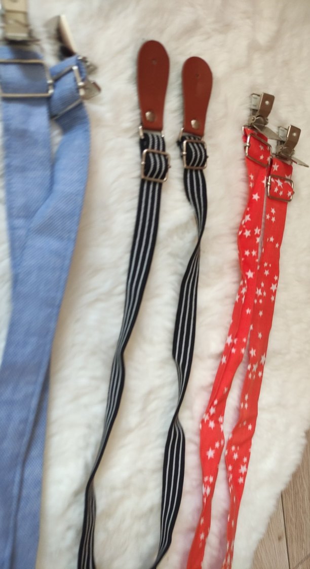 Çocuklar için Çok Renkli Tokalı Askı ve Papyon Seti - Görsel 5