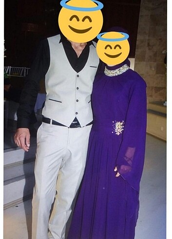 m Beden Mor Taşlı Abiye 