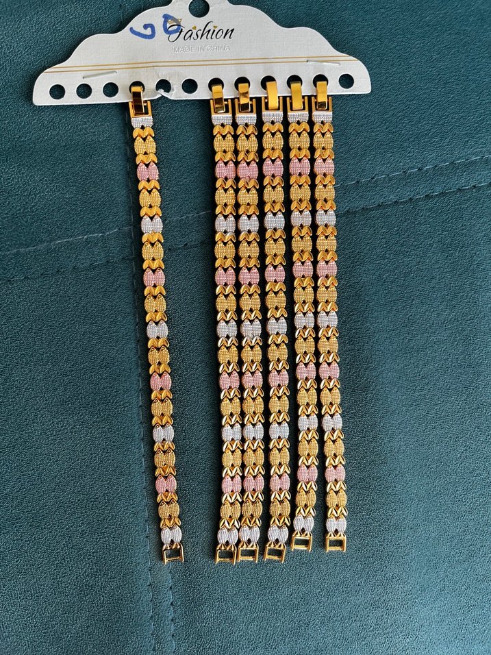 Çok Renkli Yılan Desenli Zincir Bileklik - Görsel 3