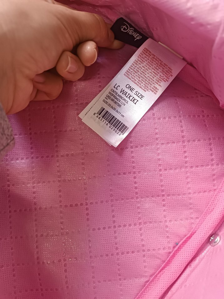 Parlak Pembe Minnie Mouse Çekçekli Çanta - Görsel 4