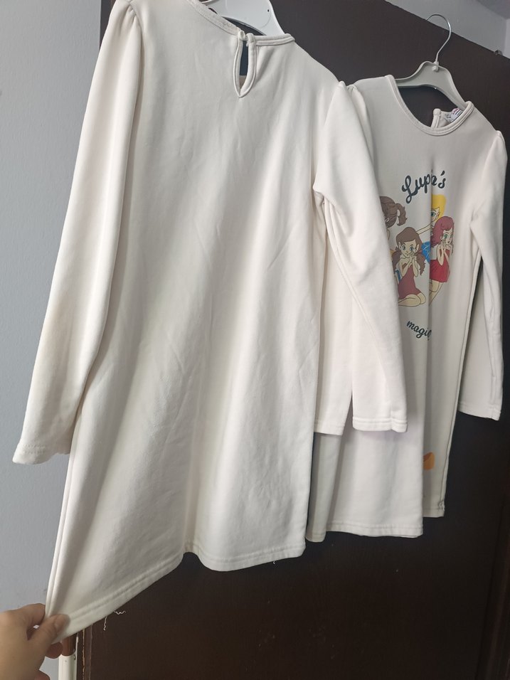 Kız Çocuk Uzun Kollu Renkli Baskılı Pamuklu Tişört - Görsel 5