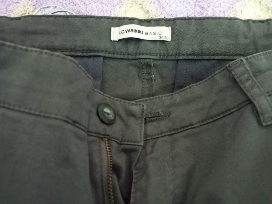 koyu gri Regular Fit Erkek Chino Pantolon - Görsel 3