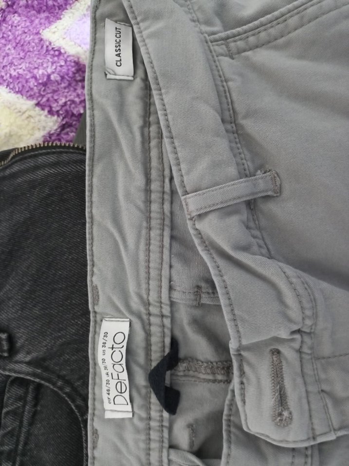 Gri  Erkek Chino Pantolon - Görsel 3