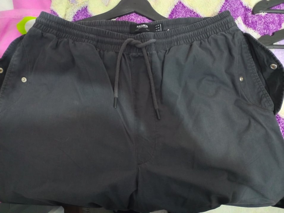 Gri Erkek Paraşüt Baggy Pantolon - Görsel 2