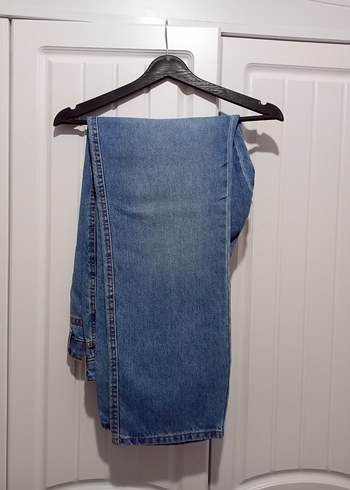 erkek mavi straight fit jean - Görsel 2