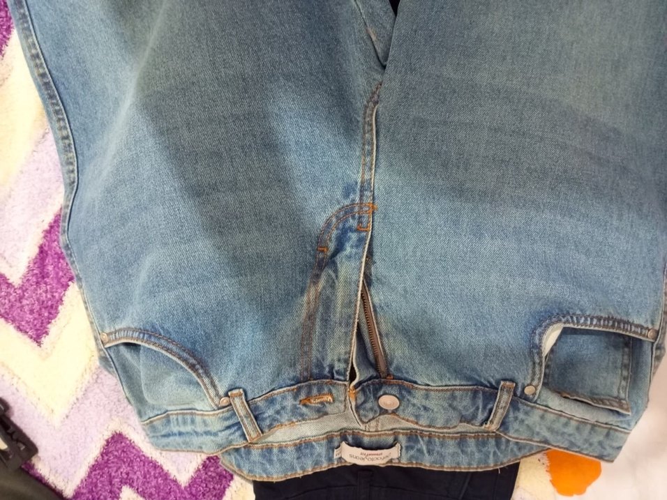 erkek mavi straight fit jean - Görsel 3