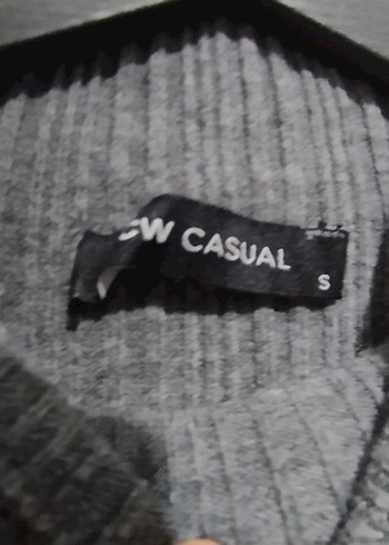 Gri Kadın Triko kısa Elbise - Görsel 3