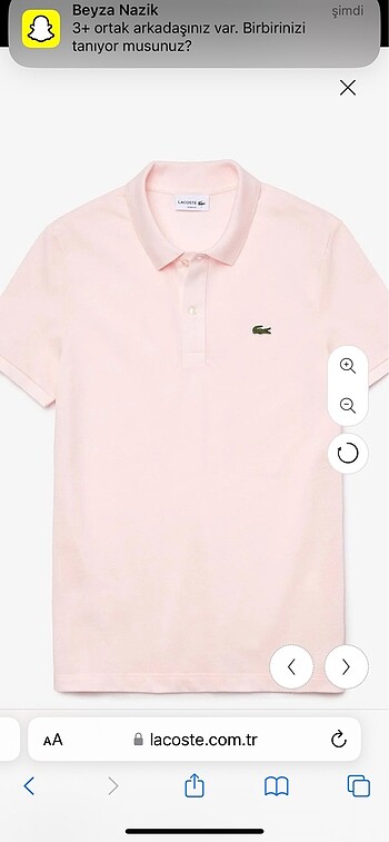 l Beden pembe Renk Lacoste Polo