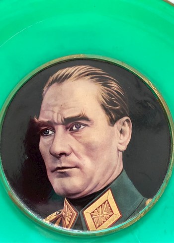  Beden Antika melamin Atatürk duvar tabağı