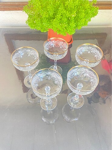 Paşabahçe Vintage Kristal kadeh 5 li set