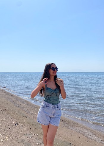 Açık Mavi Kadın Denim Şort