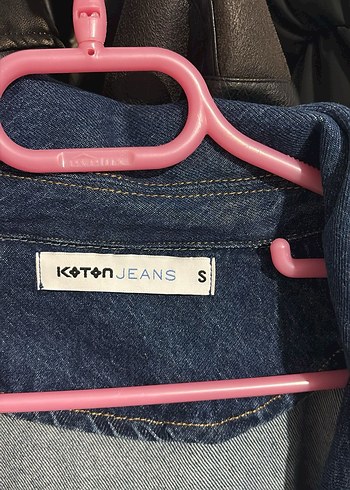 s Beden Mavi Bol Kesim Denim Ceket