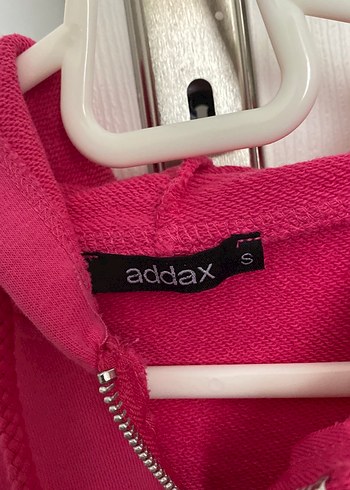 s Beden Pembe Fermuarlı Kısa Sweatshirt