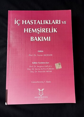 İç Hastalıkları ve Hemşirelik Bakımı 