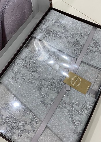 Artemis Gri Beyaz Desenli Nevresim Takımı - Görsel 3