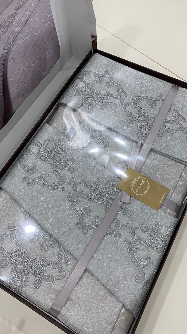 Artemis Gri Beyaz Desenli Nevresim Takımı - Görsel 3