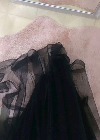 Uzun Siyah Abiye Elbise - Görsel 8